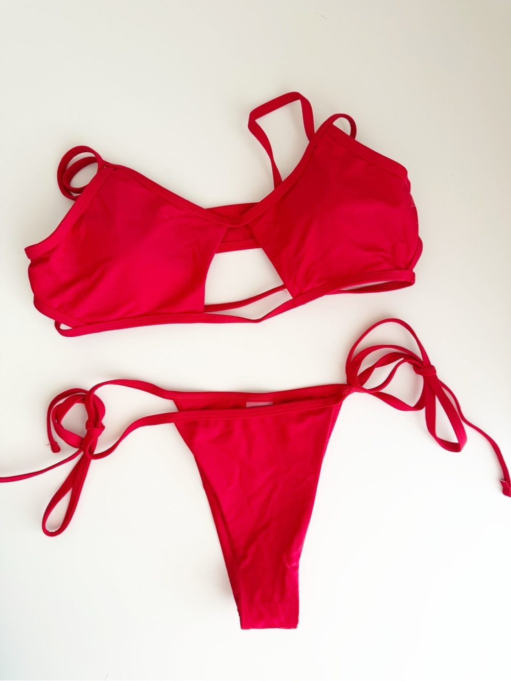 Sanori Swim RED SAO PAULO BIKINI SET size Medium